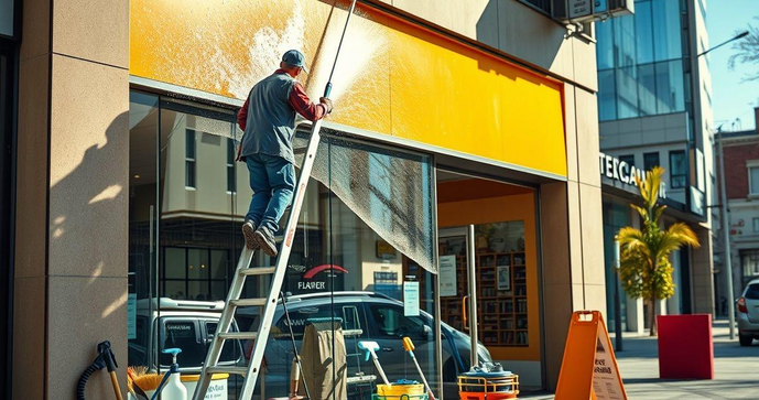 Dicas Essenciais para Limpeza de Fachada Comercial e Manutenção de Imagens